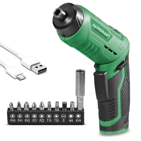 4V Foldable Cordless screwdriver with 10pcs bits in Storage Case