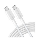 Anker 60W Braided USB-C to USB-C Cable (10 ft)White