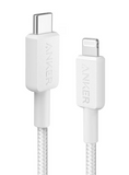 Anker 6' Braided Lightning to USB-C Fast Charging Cable - White