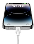 Anker 6' Braided Lightning to USB-C Fast Charging Cable - White
