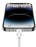 Anker 6' Braided Lightning to USB-C Fast Charging Cable - White