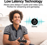 Argon Tech Wireless stereo earbuds With Ai Noise Canceling