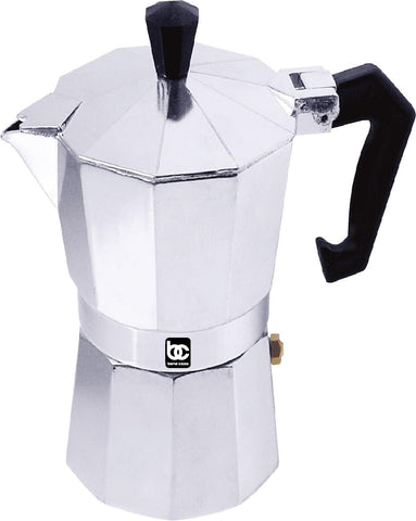 Bene Casa Classics 3-Cup Aluminum Espresso Maker, silver