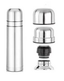 Bene Casa 16.9 oz Silver/Black Coffee Thermos
