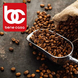 Bene Casa Porcelain 9 Piece Espresso Set with Iron Stand