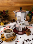 Bene Casa Classics 3-Cup Aluminum Espresso Maker, silver