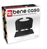 Bene Casa flat grill sandwich maker, white, cool touch sandwich maker, non-stick, compact White