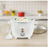 Bene Casa 3-Cup Stainless Steel Thermo Rice Cooker with Clear Lid