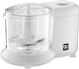 Bene Casa Mini Chopper in white, stainless-steel blade mini chopper, pule control, dishwasher safe chopper, mincer, dicer, powerful motor