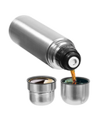 Bene Casa 16.9 oz Silver/Black Coffee Thermos