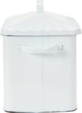 Creative Co-Op Distressed White Bread Box with Lid