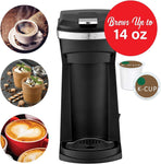 Brentwood New K-Cup Single Serve Coffee Maker with Reusable Filter Basket - Black