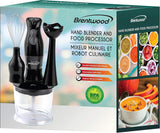 2-Speed Hand Blender and Food Processor with Balloon Whisk