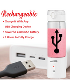 Brentwood 50-Watt 17-Oz. Portable Battery-Operated USB-Chargeable Glass Blender.