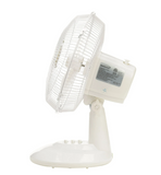 Brentwood Kool Zone 9" Oscillating Desk 2-Speed Fan, White