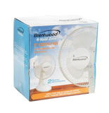 Brentwood Kool Zone 9" Oscillating Desk 2-Speed Fan, White