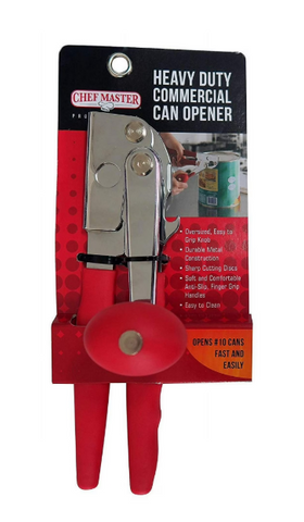 Chef Master  Red 10-5/8 Commercial Can Opener"