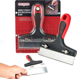 Mr. Bar-B-Q Griddle Scraper Tool with Replaceable Blade, Stainless Steel Griddle Cleaner