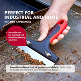 Mr. Bar-B-Q Griddle Scraper Tool with Replaceable Blade, Stainless Steel Griddle Cleaner