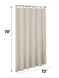 Shower Curtain Liner Beige Mildew Resistant Vinyl by Better Home