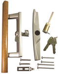 Patio Door Lock and Handle Aluminum with Key Lock