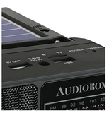 Audiobox RX-15BT Multiband Emergency Radio with Bluetooth, Flashlight & USB/SD Playback
