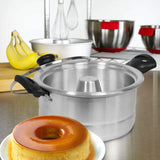 Bene Casa - Aluminum Flan Mold Double Boiler with Glass Lid (1.6 Liter)