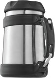 Brentwood Food Jar Vacuum Insulated, 16 oz, Stainless Steel/Black