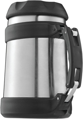 Brentwood Food Jar Vacuum Insulated, 16 oz, Stainless Steel/Black