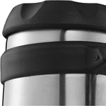 Brentwood Food Jar Vacuum Insulated, 16 oz, Stainless Steel/Black