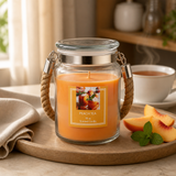 Glass Candle with Rope Handle 100 Hours Burning time 18 oz