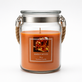 Glass Candle with Rope Handle 100 Hours Burning time 18 oz