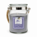 Glass Candle with Rope Handle 100 Hours Burning time 18 oz