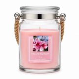 Glass Candle with Rope Handle 100 Hours Burning time 18 oz
