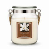 Glass Candle with Rope Handle 100 Hours Burning time 18 oz