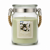 Glass Candle with Rope Handle 100 Hours Burning time 18 oz