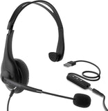 HyperGear V100 Office Professional Wired Headset, Black