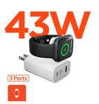 Apple Watch Charger 43W 3-Port USB-C PD + USB Fast Wall Charger