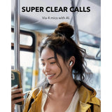 oundcore P30i by Anker Noise Cancelling Earbuds, Strong and Smart Noise Cancelling, Powerful Bass, 45H Playtime, 2-in-1 Case and Phone Stand, IP54, Wireless Earbuds, Bluetooth 5.4