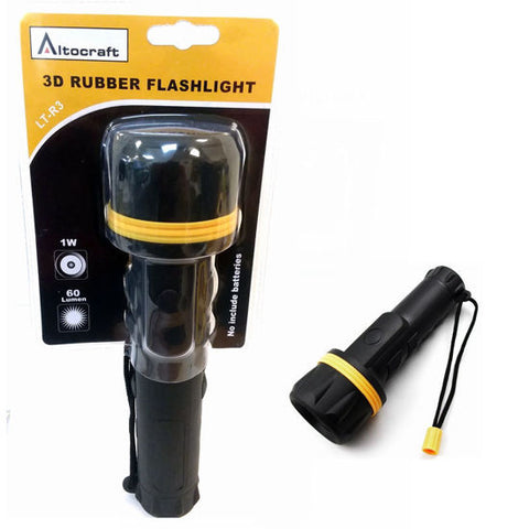 Altocraft 3D Rubber Flashlight LED Waterproof Super Bright Camping Outdoor