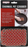 Chef Master Chainmail Scrubber | Heavy Duty Cast Iron Pot Scrubber