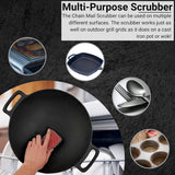 Chef Master Chainmail Scrubber | Heavy Duty Cast Iron Pot Scrubber