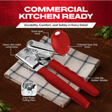 Chef Master 90056 Red 10-5/8 Commercial Can Opener"