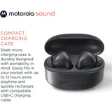 Motorola Moto Buds 065 Wireless Bluetooth Ear Buds, Noise Isolation, 17H Playtime, IPX4