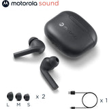 Motorola Moto Buds 065 Wireless Bluetooth Ear Buds, Noise Isolation, 17H Playtime, IPX4
