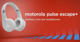 Motorola Pulse Escape + Wireless Over-Ear Headphones - White