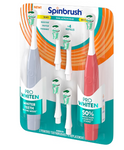 Spinbrush Pro Whiten 2 Brushes + 4 Refills