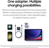 Samsung 25W Wall Charger Power Adapter with Cable, Super Fast Charging, Compact Design, Energy Efficient, Compatible with Galaxy and USB Type C Devices, Black