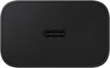 Samsung 25W Wall Charger Power Adapter with Cable, Super Fast Charging, Compact Design, Energy Efficient, Compatible with Galaxy and USB Type C Devices, Black