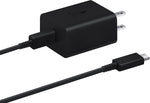 Samsung 45W Power Adapter (w/Cable C-to-C), Black